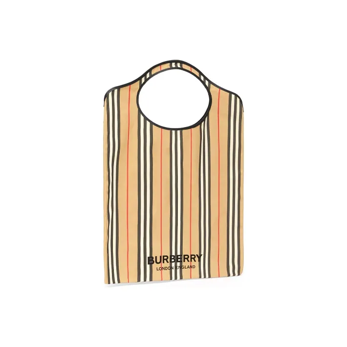 Burberry Pocket Bag Polyurethane Tote Bag Shopping Bag Combo Bag Coin Purse Handbag Regular Men's Archive Beige-2