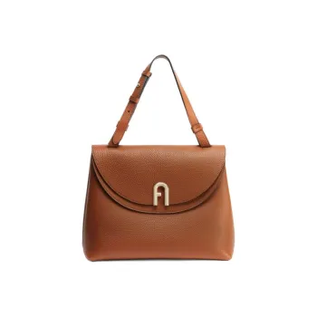 Furla Primula Leather Tote Handbag, Shoulder Bag Large Size Women's