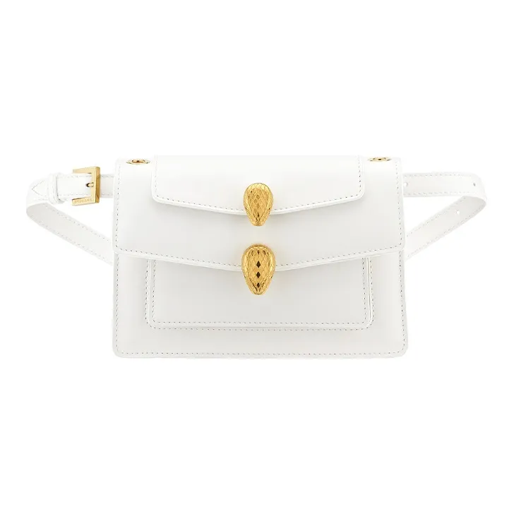 BVLGARI ALEXANDER WANG Collaboration Calfskin Chain Bag Shoulder Bag Crossbody Bag Fanny Pack Regular Women's White-1