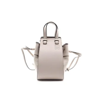 LOEWE Hammock Canvas Shoulder Bag Crossbody Bag Handbag Mini Women's Oat