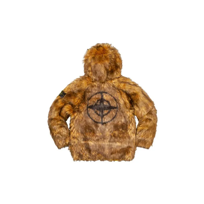 Supreme X Stone Island Formula Steel Reversible Faux Fur Parka-8