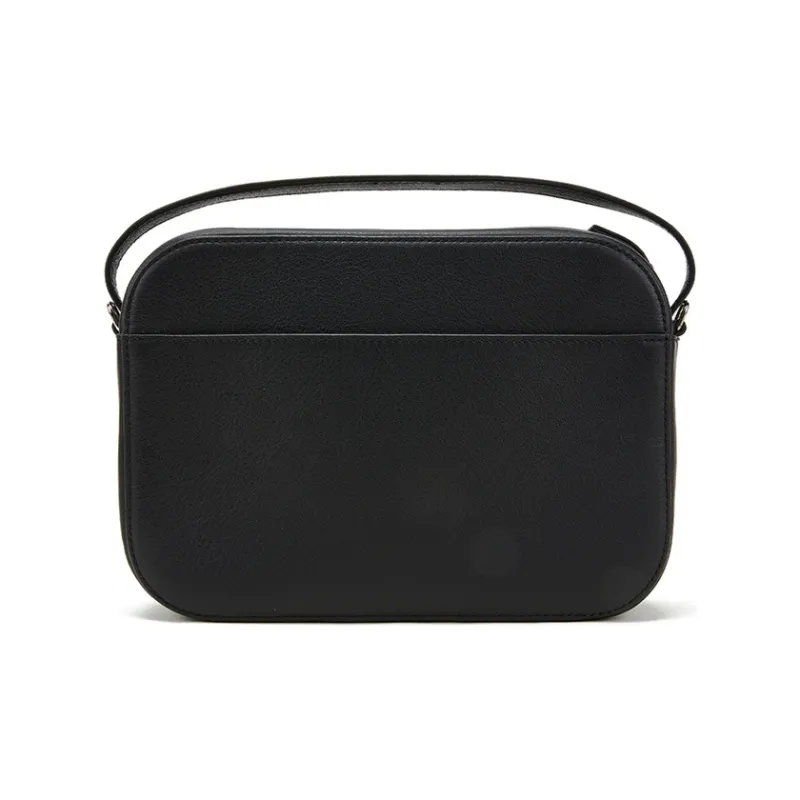 Balenciaga Grain Calfskin Camera Bag, Shoulder Bag, Crossbody Bag Large Size Men's Black-2