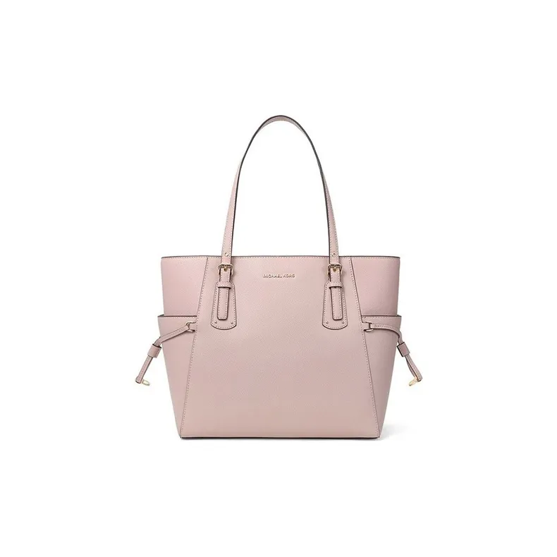 MICHAEL KORS Voyager Leather Catfish Bag, Shoulder Bag, Handbag Trumpets Women's Light Pink-0