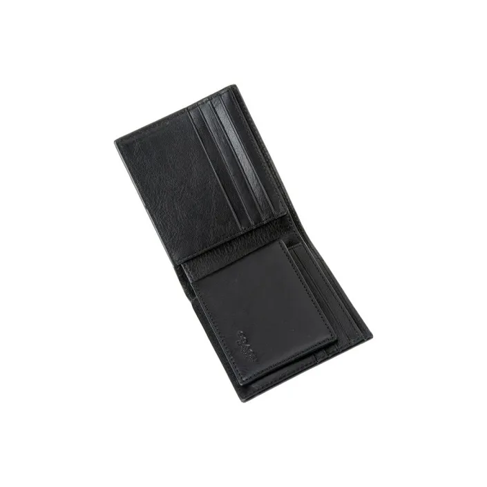 COACH 3 IN 1 Wallet Cow Leather Wallet Men's Black-3