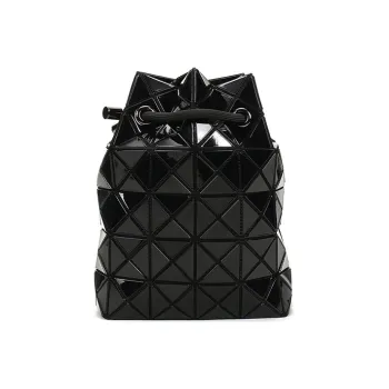 ISSEY MIYAKE WringPrism PVC Bucket Bags Crossbody Bag, Shoulder Bag Women's Black