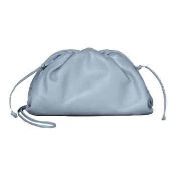Bottega Veneta Calfskin Clutch Mini Women's Ice Blue