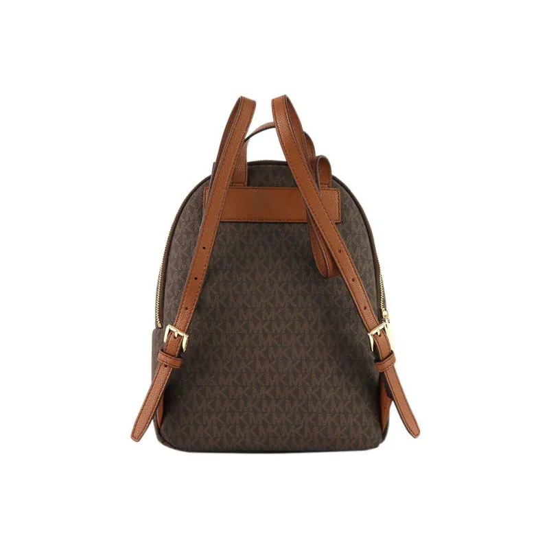 MICHAEL KORS Erin PVC Polyvinyl Chloride Backpack Large Size Women's Brown Multicolor-1