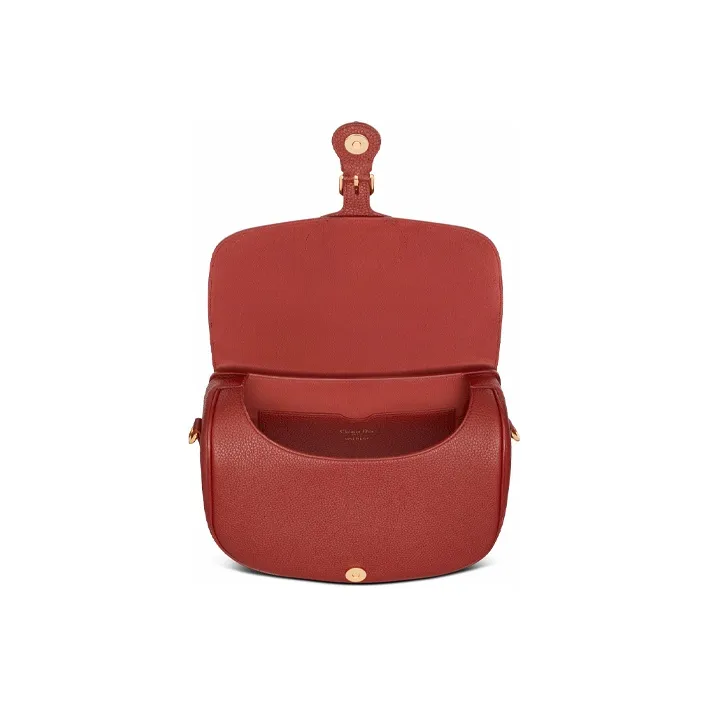 DIOR Bobby Cow Leather Clutch Large Size Women's Brick Red-2