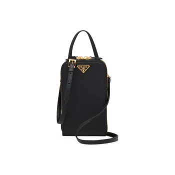 PRADA Leather Shoulder Bag, Crossbody Bag, Handbag Mini Women's Black