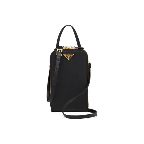 PRADA Leather Shoulder Bag, Crossbody Bag, Handbag Mini Women's Black