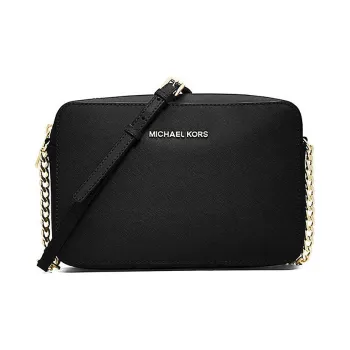 MICHAEL KORS Jet Set Travel Leather Portable Crossbody Bag, Shoulder Bag Women's Black