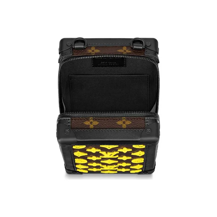 LOUIS VUITTON Vertical Soft Trunk Monogram Tuffetage Yellow-4