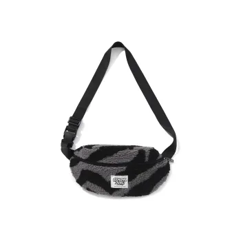 GENANX Sherpa Sling Bag Regular Unisex Black Gray