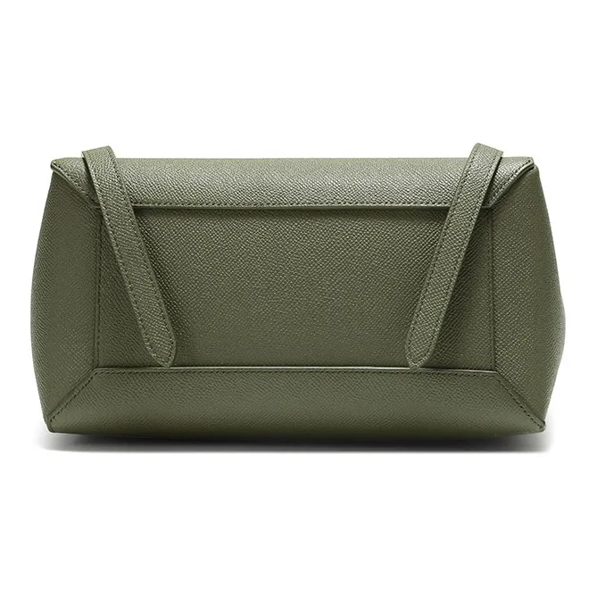 CELINE Belt Grained Calfskin Catfish Bag Handbag One Shoulder Handbag Crossbody Bag Micro Women's Khaki Green-4