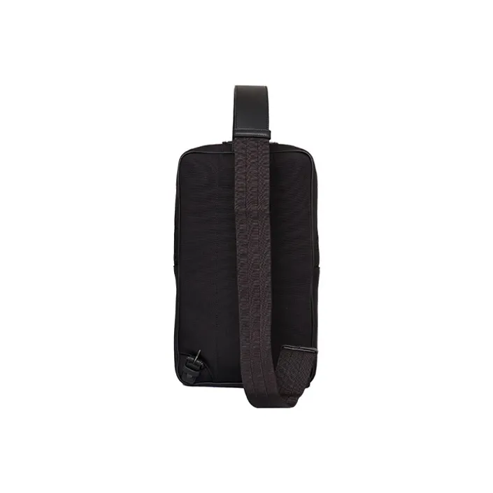 Bottega Veneta Leather Crossbody Bags Sling Bags Men's Black-1