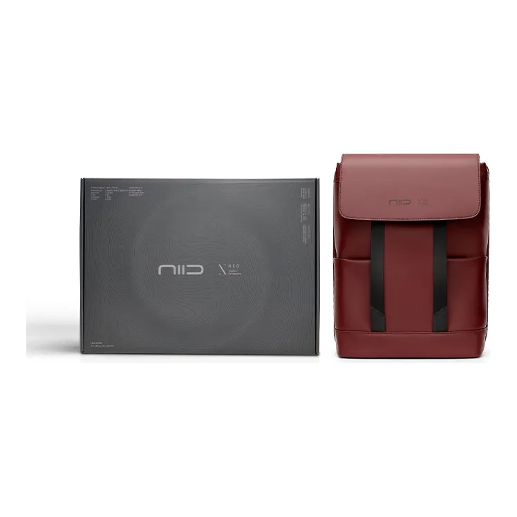 NIID Polyurethane Backpack Large Size Unisex Multicolor-4