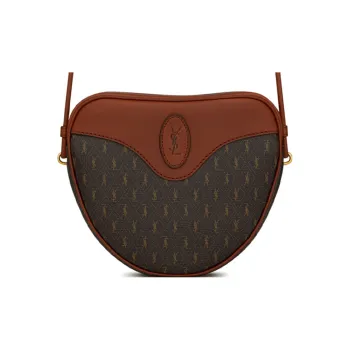 SAINT LAURENT CASSANDRE Canvas With Leather Heart Bag, Shoulder Bag, Crossbody Bag Women's