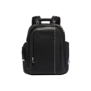 TUMI Arrivé Leather Backpack Regular Men's Black