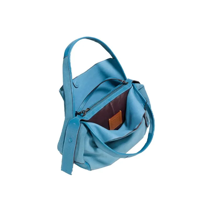 COACH Bandit Small Goatskin HOBO Shoulder Bag Handbag Large Size Women's Denim-2