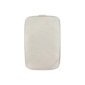 LOUIS VUITTON Utility Side Bag Monogram Powder White