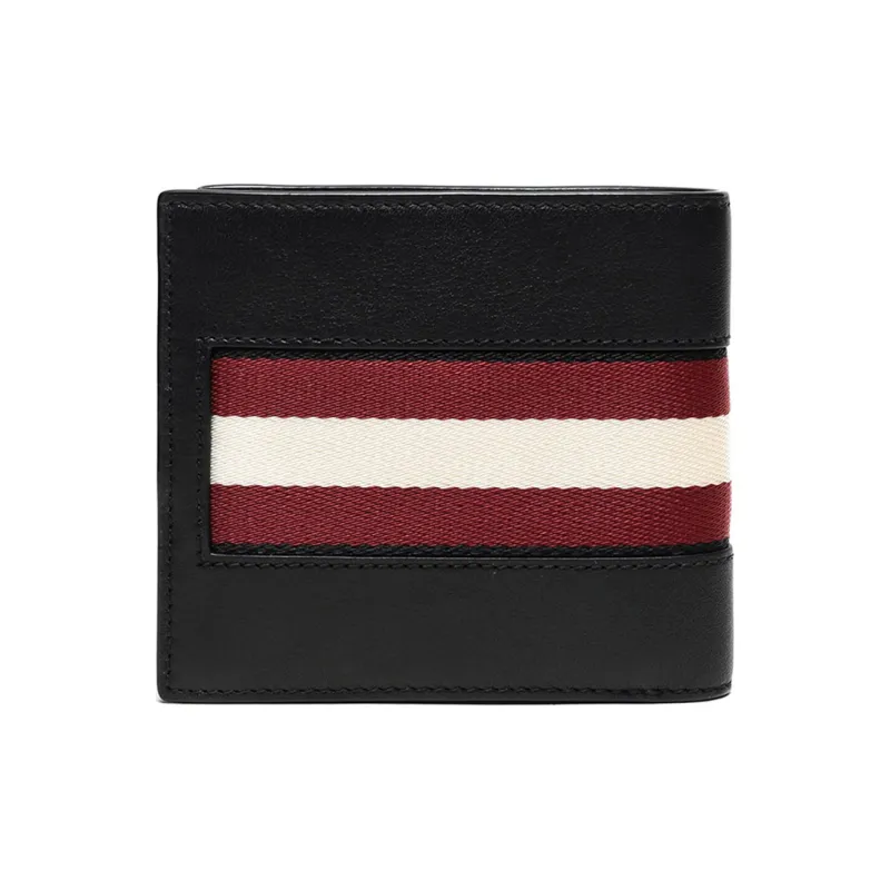 BALLY Cow Leather Wallet Men's Black-2