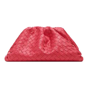 Bottega Veneta POUCH Cloud Bag Calfskin Clutch Women's Lollipop Red