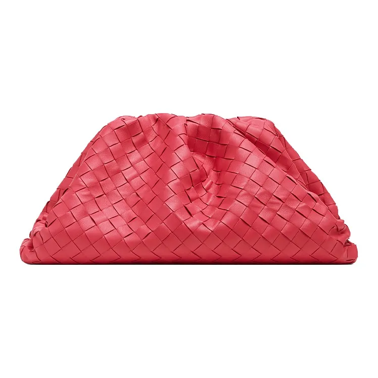 Bottega Veneta POUCH Cloud Bag Calfskin Clutch Women's Lollipop Red-0