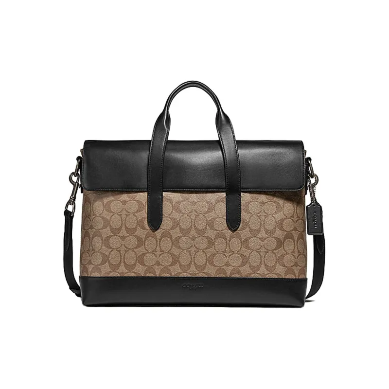 COACH Male Hamilton 38 Monogram Large Handbag Briefcase-0
