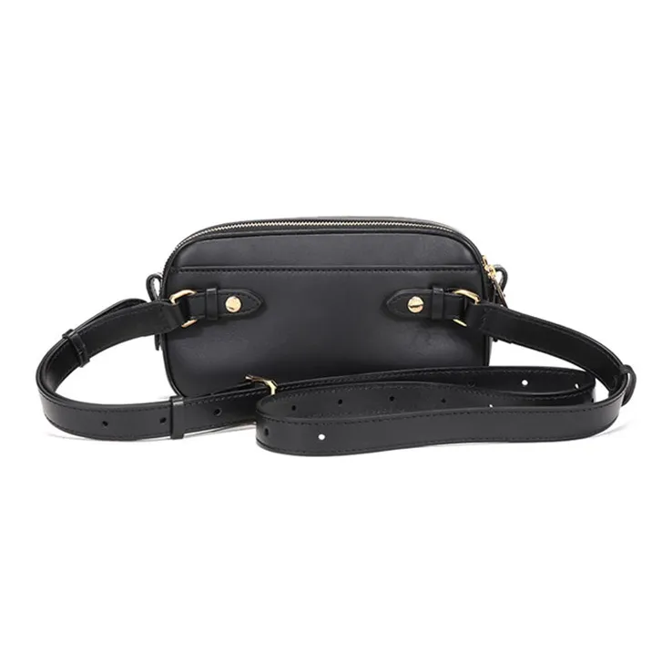 Burberry Leather Sling Bag, Crossbody Bag, Fanny Pack Women's Black-6