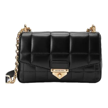 MICHAEL KORS Soho Sheepskin Crossbody Bag, Shoulder Bag Women's Black
