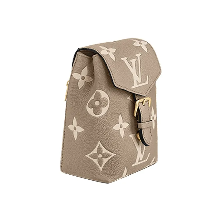 LOUIS VUITTON Tiny Backpack Monogram Empreinte Tourterelle Beige/Cream-1