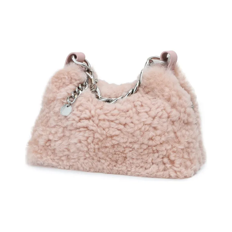 APEDE MOD Faux-shearling Shoulder Bag-1