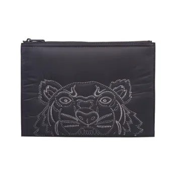 KENZO Polyamide Handbag Clutch Unisex Black