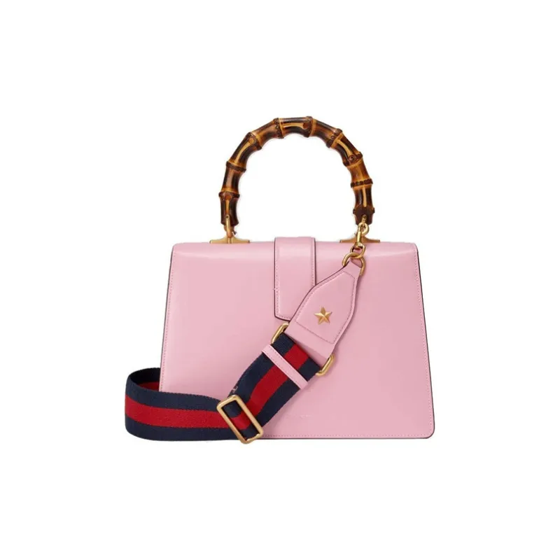 GUCCI Dionysus Leather Crossbody Handbag Shoulder Bag Medium Size Women's Pink/Navy Blue/Red-2