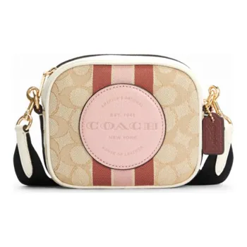 COACH Dempsey Sheepskin Small Square Bag Camera Bag Crossbody Bag Women's Khaki