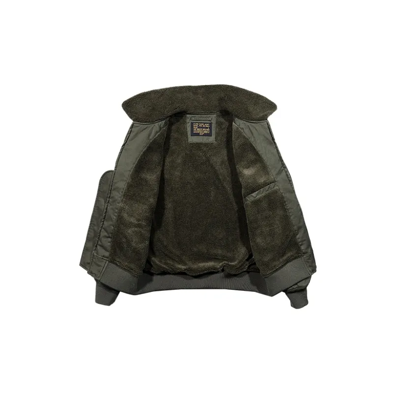 VIP Loose Fit Thickened And Fleece Lined Jacket Winter Men's-2
