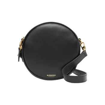 Burberry Louise Cow Leather Round Bag Fanny Pack Handheld Shoulder Bag Crossbody Bag Women's Black