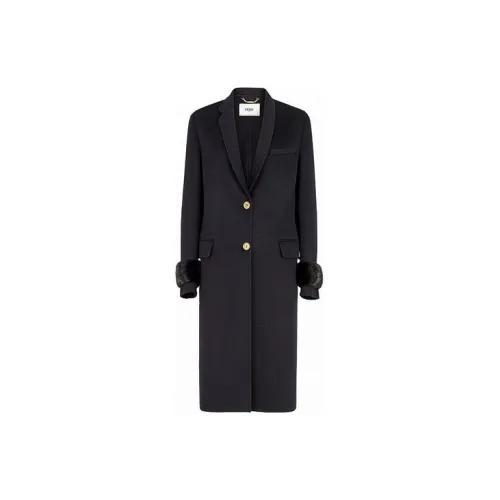 FENDI Coats Men Black