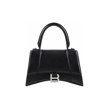 Balenciaga Hourglass Tote Bag S Black