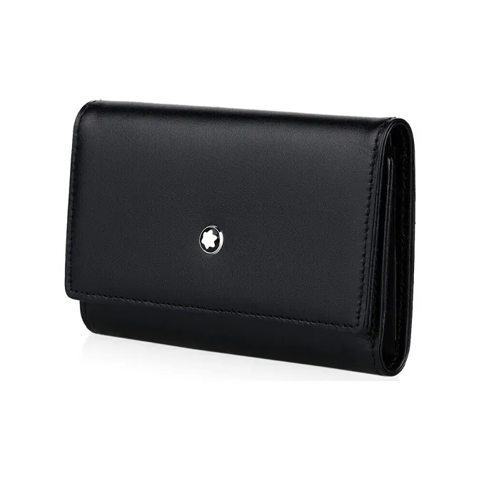 MONTBLANC Meisterstuck Cow Leather Key Pouch Men's Black-1