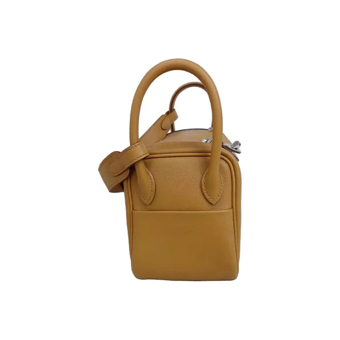 HERMES Lindy Swift Calfskin Handbags Shoulder Bag Crossbody Bag Mini Women's 2S Sesame Yellow Inner With 9R Lemon-1