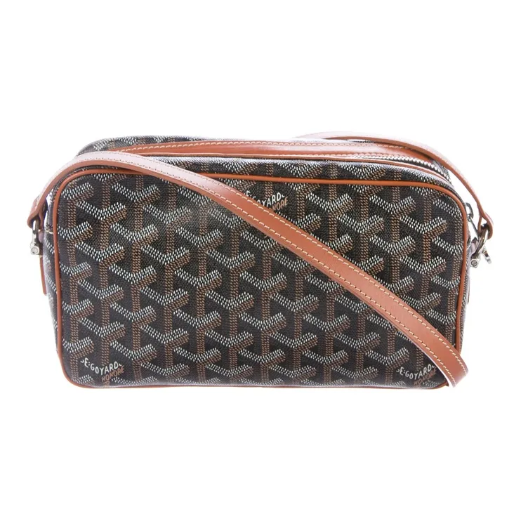 GOYARD Cap Vert Canvas With Leather Camera Bag, Crossbody Bag, Shoulder Bag Unisex-2