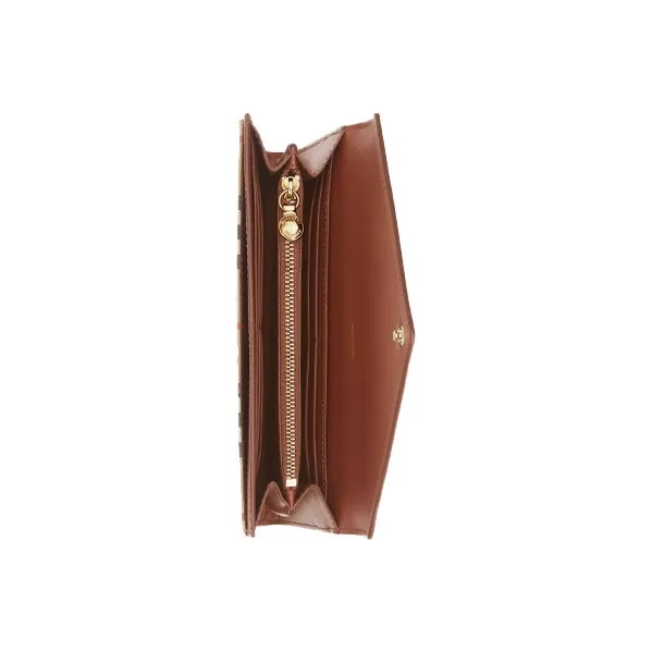 Burberry Leather Envelope Bag Wallets Women's Tan-4