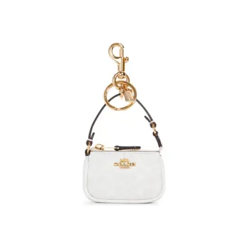 COACH Nolita Canvas With Leather Mahjong Themed Decorative Bag Kids' Bag Mini Women's White