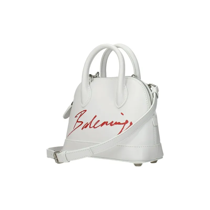 Balenciaga Leather Shoulder Bag Crossbody Bag Clutches Mini Women's White-1