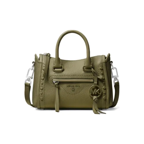 MICHAEL KORS Carine Cow Leather Handbag Shoulder Bag Crossbody Bag Extra Small Women's Light Olive Green