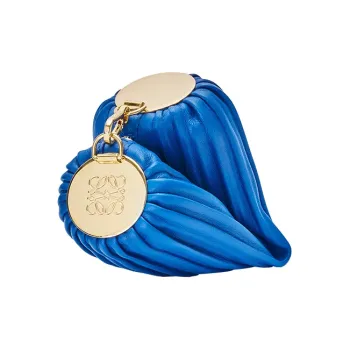 LOEWE Nappa Soft Sheepskin Leather Wrist Bag Shoulder Bag Women's Royal Blue