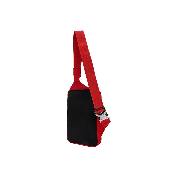 Jordan Canvas Shoulder Bag Crossbody Bag Fanny Pack Small Size Unisex Red-1