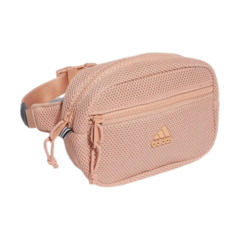 Adidas Polyester One Shoulder Crossbody Fanny Pack Sling Bags Unisex Pink-1