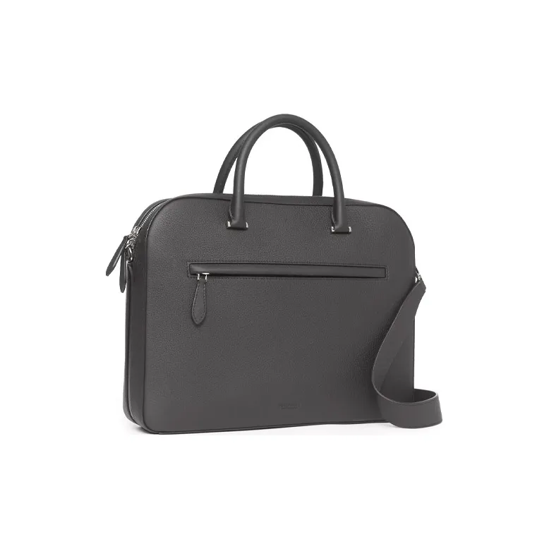 Burberry Olympia Leather Portable One Shoulder Crossbody Briefcases Men's-1